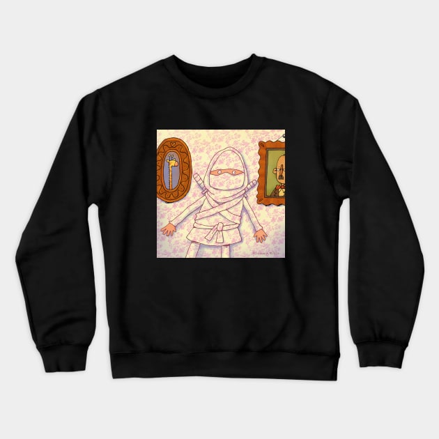 Suburban Ninja Crewneck Sweatshirt by drawboy